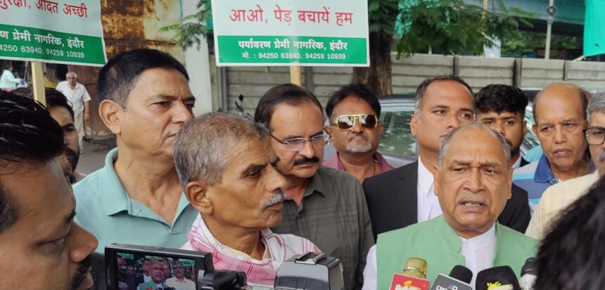 Hukumchand Mill illegal cutting of trees news